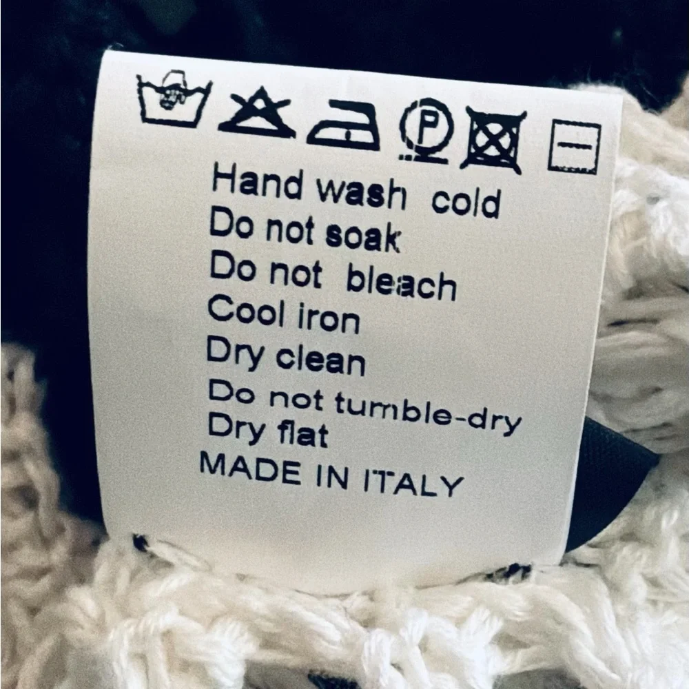 NWOT…PIER ANTONIO GASPAN…open weave sweater - Picture 8 of 8